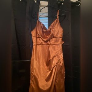 Burnt Orange Bridesmaids Dress